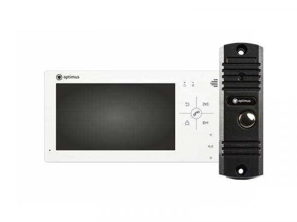 Комплект видеодомофона Optimus VM-7.0 + DS-700L (Черный) - картинка 1